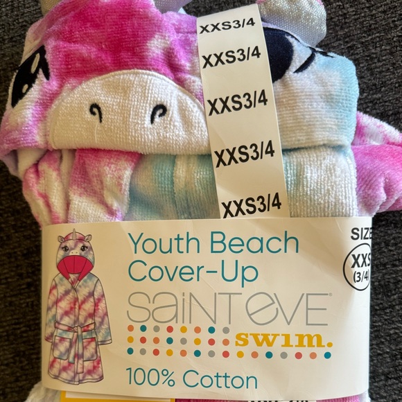 NWT Youth St Eve Beach Unicorn Cover Up - Picture 11 of 12